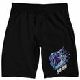 thumbnail image 5 of Mortal Kombat Klassic Sub-Zero Adult Black Sleep Pajama Shorts-Large, 5 of 7