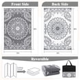 thumbnail image 4 of MeyJey Outdoor Rug, 5'x8' Reversible Waterproof Area Rug, Plastic Mat for RV Patio Camping, Gray, 4 of 9