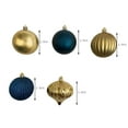 thumbnail image 3 of Holiday Time 45-Count Shatterproof Ornaments-Blue/Gold, 3 of 5