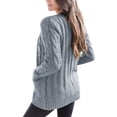 thumbnail image 1 of Minnieouse Suéter de mujer con cuello en V, botón, prendas de vestir exteriores, abrigo de otoño de punto de manga larga, amarillo, S Prendas para la parte del cuerpo Gris L, 1 of 6