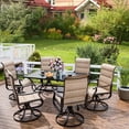 thumbnail image 3 of UDPATIO High Back Outdoor Dining Chairs Set of 6, All Weather Swivel Patio Chairs, Breathable Garden Outdoor Furniture for Backyard Deck, 3 of 13