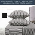 thumbnail image 2 of Debra Valencia Awning Striped Sheets -King Size-Black/White-6 Pc Set, 2 of 6