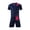 Dark Blue A, variant on IFNWSV Boys Summer Outfits Kids Gradient Basketball Suit Set Training Kit Sweat Absorbing Side Pockets Sports Suit Red 5-6 Years