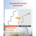 thumbnail image 6 of KFFKFF Greenhouse Spring Wire and Lock Channel Kit, 20 Pieces of 6.56 ft PVC-Coated Wiggle Wire with Aluminum Alloy Channels and Screws, 0.05 in Thickness, Suitable for Securing Poly Film, 6 of 9