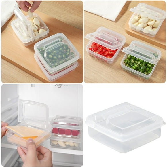 Boreal Craft Lunch Containers Glass Cheese Dispensing Refrigerator Fruit Sealed Crisper Clamshell Butter Block Storage Onion Garlic Seasoning Storage