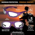 thumbnail image 4 of Bikershades Purple Frame Motorcycle Riding Glasses SMALL for Women and Girls, 4 of 8