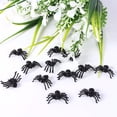 thumbnail image 3 of Halloween Pequeña Araña Negra 50 Piezas 2 Cm Juguetes Falsos De Plástico, 3 of 7