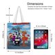 thumbnail image 5 of The Rocky and Bullwinkle Show Bolso de tela con estampado de lienzo para mujer, bolsa de compras reutilizable y estética, con cremallera interior, regalo para mujer, 35 × 40 cm., 5 of 6
