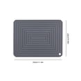 thumbnail image 4 of Yuarrent Tapete de resistente al calor de silicona ondulado para cocina, soporte para mantel individual, cojín colgante reutilizable, tazón, taza, Mostrada Gris Yuarrent HA051303-03, 4 of 6