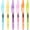 Pastel, variant on - Retractable Highlighters, 6 Pack, Bright Colors | Chisel Tip Highlighter Marker Set, Click Highlighter Markers for Classroom, Journaling, Study Supplies