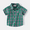 Green, variant on XBASW Toddler Baby Boys Plaid Shirt Button down Dress Shirt Shirt with Pocket Kids Summer Short Sleeve Blousestops for Boys 1-6Y