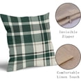 thumbnail image 4 of Christmas Plaid Pillow Covers 16x16 Set of 2 Forest Green Grey Buffalo Checkered Decorative Tartan Pillowcases Xmas Winter Holiday Outdoor Rustic Farmhouse Throw Cushion Case Decor for Couch Sofa Bed, 4 of 6