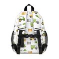 thumbnail image 3 of Tractor and Fences White Pattern Backpack for School, Cute School Bag with Adjustable Shoulder Straps and Padded Back, 15"x11.42"x5.5", 3 of 5
