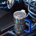 thumbnail image 6 of Dark Blue Christmas Pattern Tumbler with Handle and Lid,40oz Double Wall Vacuum Insulated Tumbler,Cups Gift for Women and Men, 6 of 7