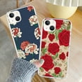 thumbnail image 4 of Rose Vintage Flowers Soft Silicone Phone Case for iPhone 13 13Pro 13Pro Max 12 12Pro 12Pro Max11 11 Pro Max XS XR X 6S 8 Plus, 4 of 6