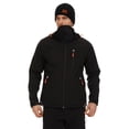 thumbnail image 6 of Men's Winter Jacket Softshell Fleece Lined 5 Pockets Reflective - Black, 6 of 7