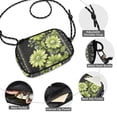 thumbnail image 3 of FORMRS Mini Crossbody Bag for Women Adjustable Shoulder Rope Travel Casual Phone Purse, Green Flowers, 3 of 7