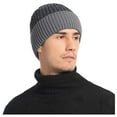 thumbnail image 3 of Hats Adult Winter Double Layer Woolen Hat New Fleece Warm Knitted Hat Gifts, 3 of 3