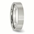 thumbnail image 4 of Stainless Steel 5mm Wedding Band Ring Man Classic Flat  For Dad Mens  For Him, 4 of 10