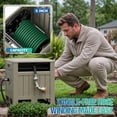 thumbnail image 2 of Homall 160 ft Outdoor Garden Hose Reel, Resin Hose Hideaway, Hose Reel Storage for Yard, 2 of 7