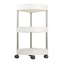 JoyMoreHome Multi Tier Kitchen Rolling Storage Cart with Detachable Rolling Wheels, for Kitchen, Livingroom, Bedroom, Bathroom