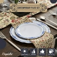 thumbnail image 2 of Exquisite Victorian Design Navy/White Plastic Party Plates, 80-Piece, 2 of 8