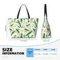 thumbnail image 4 of Xecao Tulips Flowers for versatile beach bag for women includes zipper pockets and waterproof material, ideal for vacations and adventures., 4 of 7