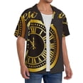 thumbnail image 2 of Honeii 2025 New Year for Men's Short-Sleeved Button-Up Collared Shirt Featuring A Pocket, Perfect for Beach Vacations, And Travel Adventures.-XX-Large, 2 of 5