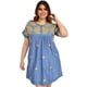 thumbnail image 1 of Vestido corto Tallas Extras PESHLI 78131 Beige C azul 42, 1 of 6
