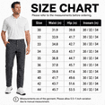 thumbnail image 7 of YAPPO Men's Stretch Dress Pants, Quick Dry Business Casual Slacks, Straight Fit for Office, Golf & Travel, 30" Inseam, 7 of 7
