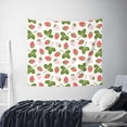 thumbnail image 3 of Bingfone Polyester Fabric Tapestry Strawberry Floral Wall Hanging Tapestry,Daily Decorative Tapestry for Bedroom Living Room Dorm 60L x 51W Inches, 3 of 7