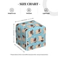 thumbnail image 4 of Sikiie Funny Cartoon Pugs Leather Tissue Box Cover Square, tissue box holder, Tissue Box with Bottom Belt-5.2”x5.2”x5.2”, 4 of 7