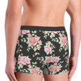 thumbnail image 3 of Goofa Rose Flowers Printed Men's Boxer Briefs Underwear, Moisture-Wicking Underwear, Trunk,Soft and Breathable Cotton Underwear-Small, 3 of 9