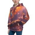thumbnail image 2 of Kdxio Fantasy Bird Illustration Pattern Kids Boys Girls Zip Up Hoodie 3D Printed Hooded Sweatshirt Hoody Coat with Pocket 7-12 Y-Medium, 2 of 6