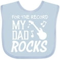 thumbnail image 3 of Inktastic For the Record, My Dad Rocks Boys or Girls Baby Bib, 3 of 4
