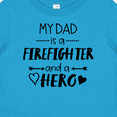 thumbnail image 4 of Inktastic My Dad is a Firefighter and a Hero Boys or Girls Baby T-Shirt, 4 of 5