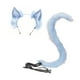 thumbnail image 5 of Set de orejas y cola de gato. Accesorios de animales para fiestas y actuaciones. Azul, 5 of 9