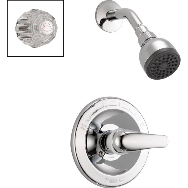 Peerless - Douche seulement complètes robinetterie brute et garniture avec manettes combo en chrome