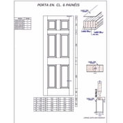 Kimberly Bay Colonial 6-Panel Solid Core Unfinished Pine Interior Door Slab