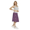 thumbnail image 4 of Women's Floral Vibrant Leaf Branches Nature A-line Printed Skirt Casual Wear, S, Plum Violet Pink, by Ambesonne, 4 of 6