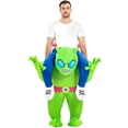 thumbnail image 3 of Disfraz inflable de alienígena JUROSAICA para fiesta de Halloween para adultos, 3 of 6