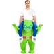 thumbnail image 3 of Disfraz inflable de alienígena JUROSAICA para fiesta de Halloween para adultos, 3 of 6