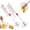 Mix-2PCS, variant on Stainless Steel Semi-Automatic Whisk, Push Action Egg Beater Hand Whisk for Baking Mixing and Frothing, Wire Whisk Kitchen Wisking Tool for Egg Milk Cream Batter Baking Preparation (Polka Dot-1PC)