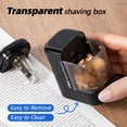 thumbnail image 5 of Deli Electric Pencil Sharpener, Automatic Pencil Sharpener, Office Supplies, Fast & Sharp, Compact Portable Design, 6.5–8mm Pencils, Black, 5 of 8