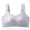 c01Gray, variant on Womens Bras Full Coverage Push Up Large Bust Shaping Bra Wireless Soft Comfy Wide Shoulder Bralettes for Women Beige XXXL