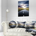 thumbnail image 3 of Designart Road to Hills Under Clouds - Landscape Photo Throw Pillow - 12x20, 3 of 5