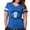 Royal Blue, variant on - Polish Power Women's Dark T Shirt - Womens Football Shirt