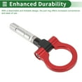 thumbnail image 4 of Unique Bargains Tow Bars For Vehicles for Mazda RX8 2003-2008 Front Rear Tow Hook 19mm Aluminum Alloy 104mm Red 1 Set, 4 of 6