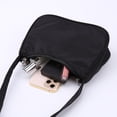 thumbnail image 3 of Mujer Color Mariposa Cadena Axila Hobos Bolso (negro), 3 of 9