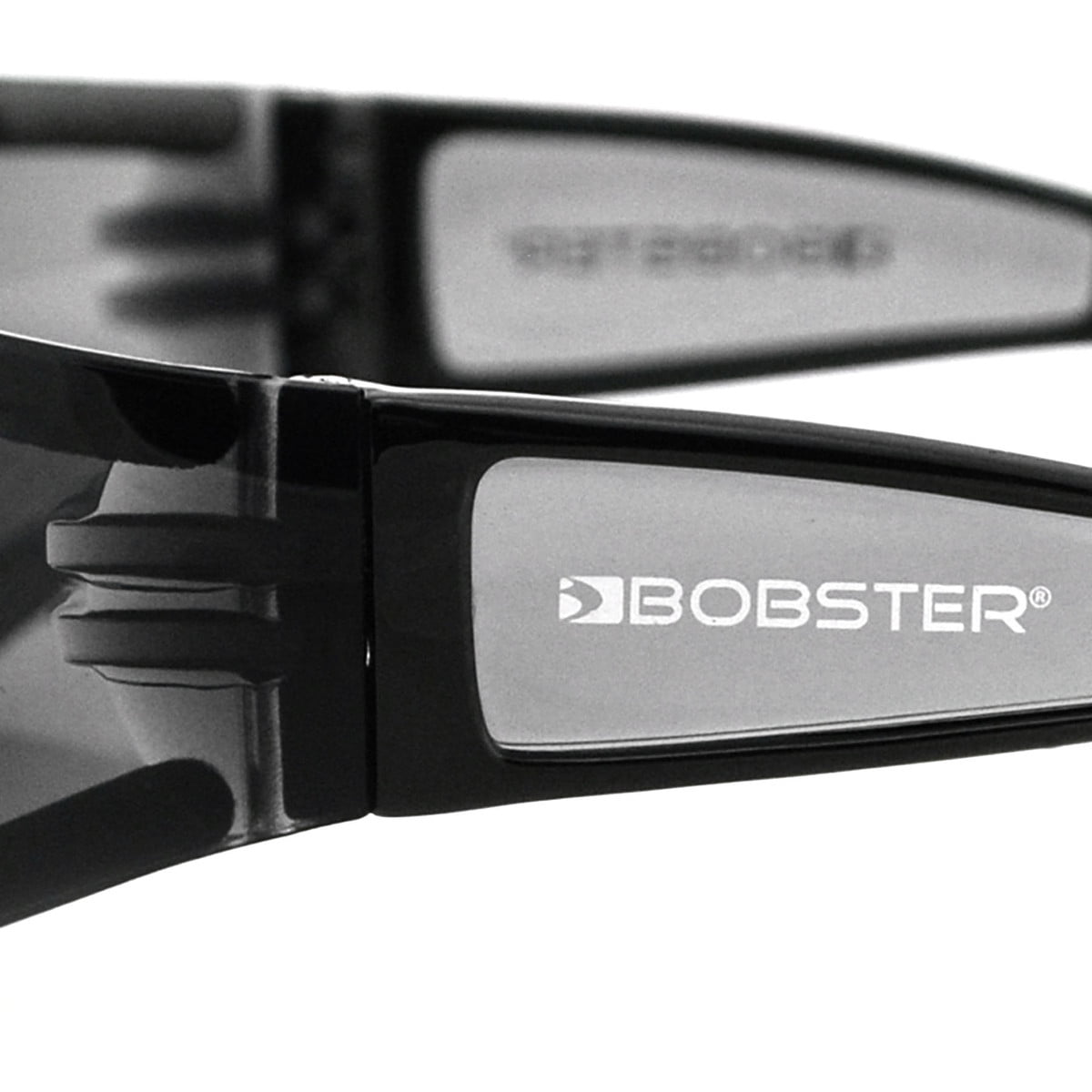 Bobster ESH201 Shield II Frameless Smoked Lenses Motorcycle Black Sunglasses